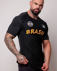 CAMISA DO BRASIL WORLD PRETA