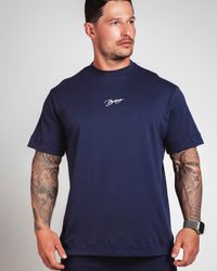 CAMISETA SIGN OVERSIZED AZUL
