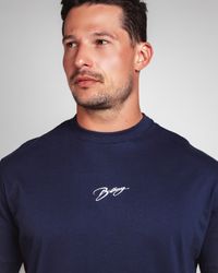 CAMISETA SIGN OVERSIZED AZUL