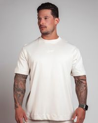 CAMISETA SIGN OVERSIZED BEGE