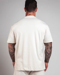 CAMISETA SIGN OVERSIZED BEGE