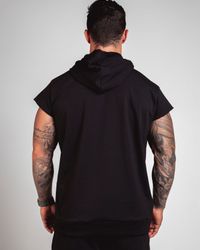 CAMISETA COM CAPUZ CUT SIGN PRETA