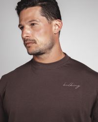 CAMISETA OVERSIZED PEACE MARROM
