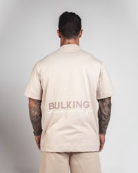 CAMISETA OVERSIZED PEACE BEGE