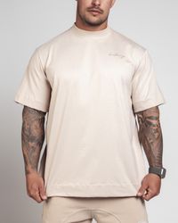 CAMISETA OVERSIZED PEACE BEGE