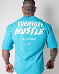 CAMISETA HUSTLE AZUL