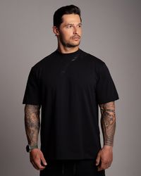 CAMISETA OVERSIZED LEAF PRETA