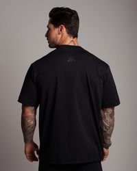 CAMISETA OVERSIZED LEAF PRETA