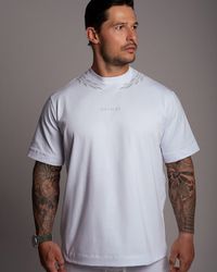 CAMISETA OVERSIZED LEAF BRANCA