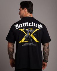 CAMISETA OVERSIZED SPARTAN PRETA
