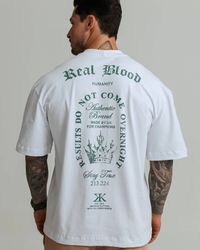 CAMISETA REAL BLOOD OVERSIZED BRANCA