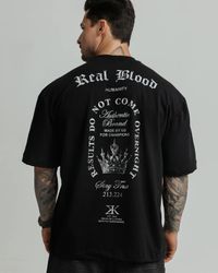 CAMISETA REAL BLOOD OVERSIZED PRETA