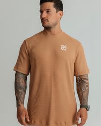 CAMISETA OVERSIZED MONOGRAM CARAMEL