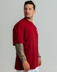 CAMISETA REAL BLOOD OVERSIZED BORDÔ