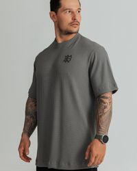 CAMISETA OVERSIZED MONOGRAM CINZA