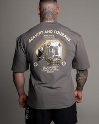 CAMISETA OVERSIZED BRAVERY CINZA