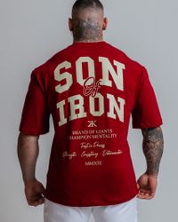 CAMISETA OVERSIZED SON OF IRON BORDÔ
