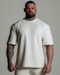 CAMISETA OVERSIZED LUXXOR BEGE