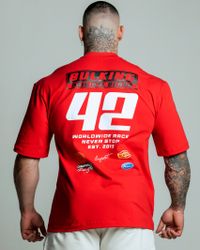 CAMISETA OVERSIZED 42 VERMELHA