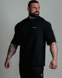 CAMISETA OVERSIZED HERITAGE PRETA