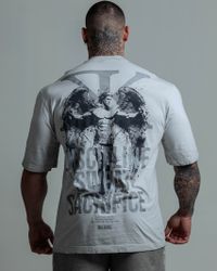 CAMISETA OVERSIZED ANGEL CINZA