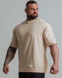 CAMISETA OVERSIZED STRENGTH BEGE