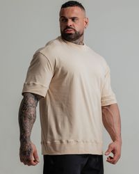 CAMISETA OVERSIZED STRENGTH BEGE