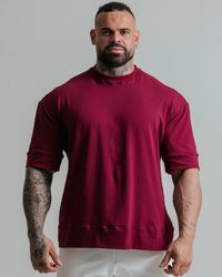 CAMISETA OVERSIZED STRENGTH BORDÔ