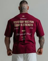 CAMISETA OVERSIZED BROTHERHOOD BORDÔ