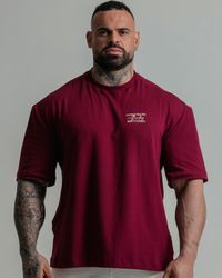CAMISETA OVERSIZED BROTHERHOOD BORDÔ