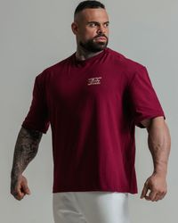 CAMISETA OVERSIZED BROTHERHOOD BORDÔ