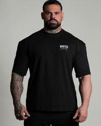 CAMISETA OVERSIZED HUSTLE II PRETA