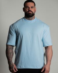 CAMISETA OVERSIZED ALWAYS AZUL CLARA