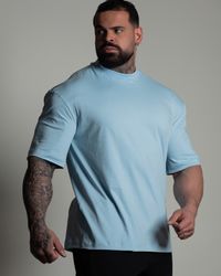 CAMISETA OVERSIZED ALWAYS AZUL CLARA