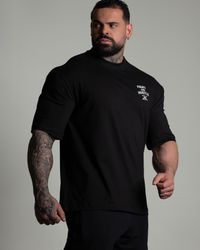 CAMISETA OVERSIZED FIGHT PRETA