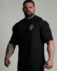 CAMISETA OVERSIZED FIGHT PRETA