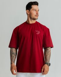 CAMISETA OVERSIZED DONT SKIP BORDÔ