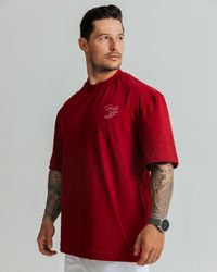 CAMISETA OVERSIZED DONT SKIP BORDÔ