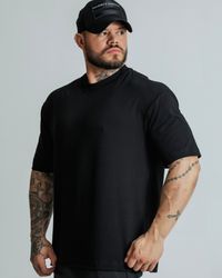 CAMISETA OVERSIZED STRONGERS PRETA