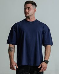CAMISETA OVERSIZED STRONGERS AZUL
