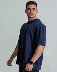CAMISETA OVERSIZED STRONGERS AZUL
