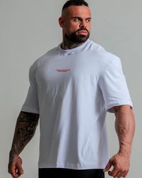 CAMISETA OVERSIZED ANIME IRON BRANCA