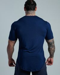 CAMISETA LONGLINE BULKING MARINHO