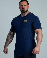 CAMISETA LONGLINE BULKING MARINHO