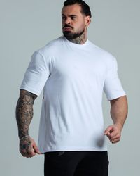 CAMISETA OVERSIZED NO EXCUSES BRANCA