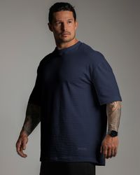 CAMISETA OVERSIZED PORTIER MARINHO