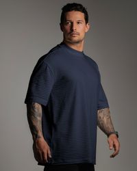 CAMISETA OVERSIZED PORTIER MARINHO