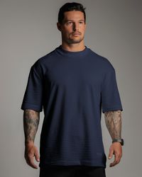 CAMISETA OVERSIZED PORTIER MARINHO