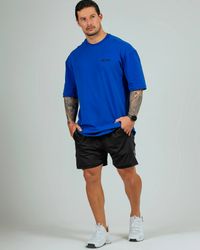 CAMISETA OVERSIZED HALTER AZUL