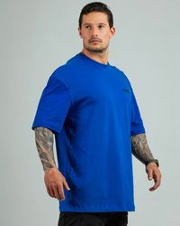 CAMISETA OVERSIZED HALTER AZUL